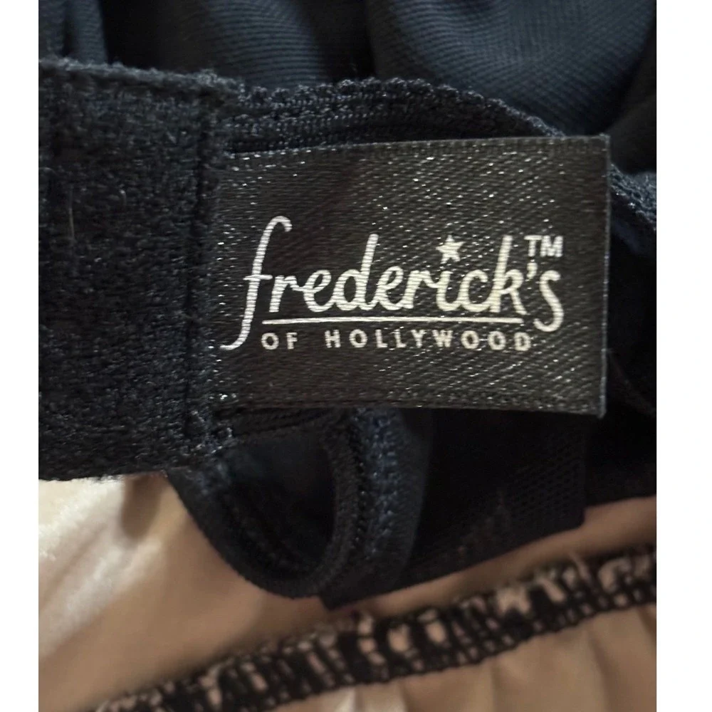 Fredericks of Hollywood‎ Babydoll Top S Coquette Black Sheer Mesh Lace Lingerie